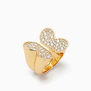 Kate Spade in a flutter butterfly pave ring
